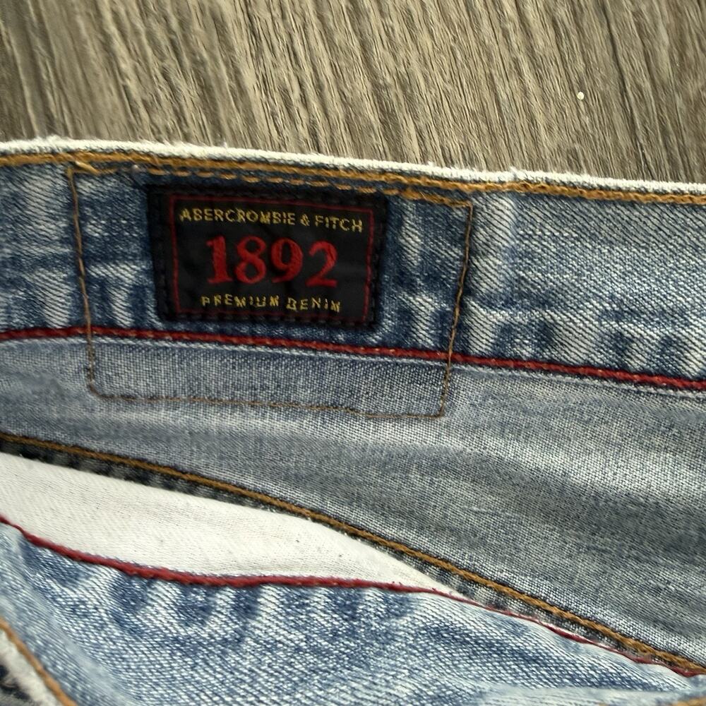 Vintage Y2K Abercrombie & Fitch Mens 30x30 Faded Button Fly Straight Leg Jeans - Picture 3 of 6